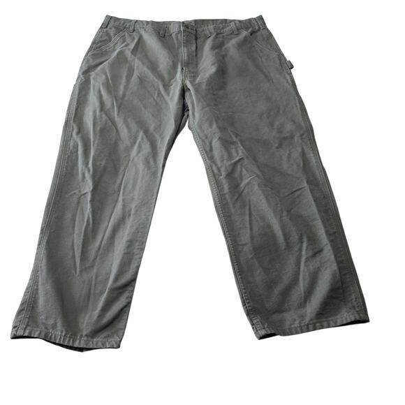 Carhartt B11 MOS Pants 48 x 30 Mens Green Dungaree Fit Canvas Cargo Pockets - Picture 2 of 7
